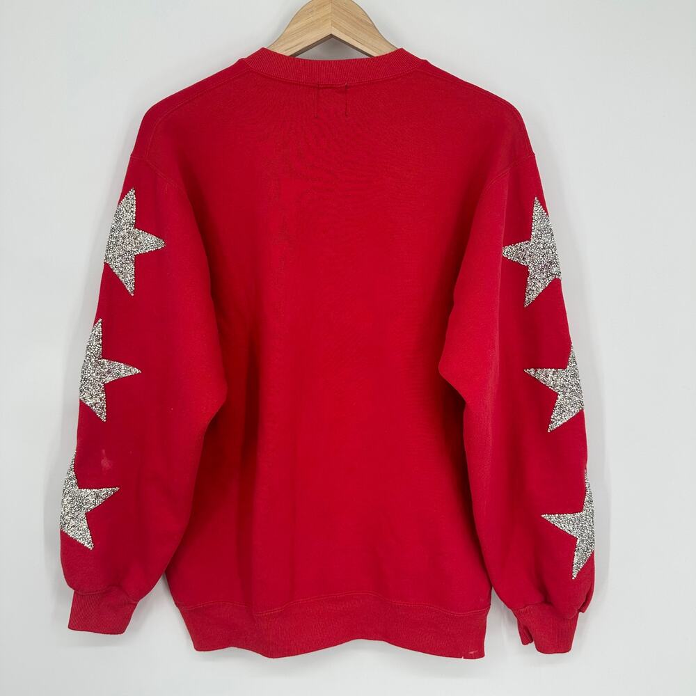Furst of a Kind Lehigh University Sweatshirt Vintage Reworked Oversized Red - Picture 7 of 10